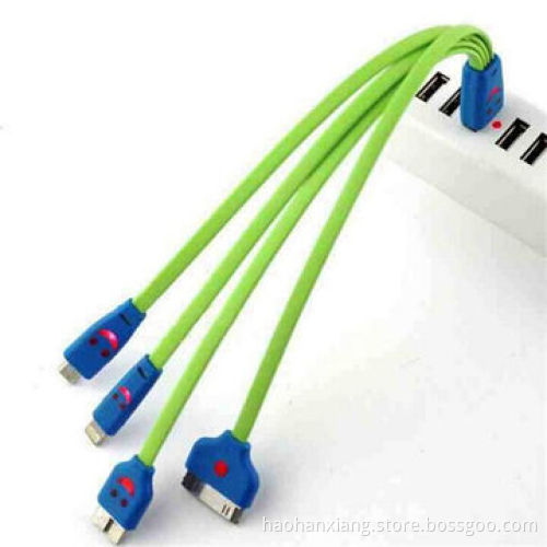 4-in-1 USB Cable with LED Lighting